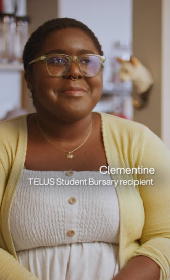 Meet Clementine a Telus student bursary recipient 01.